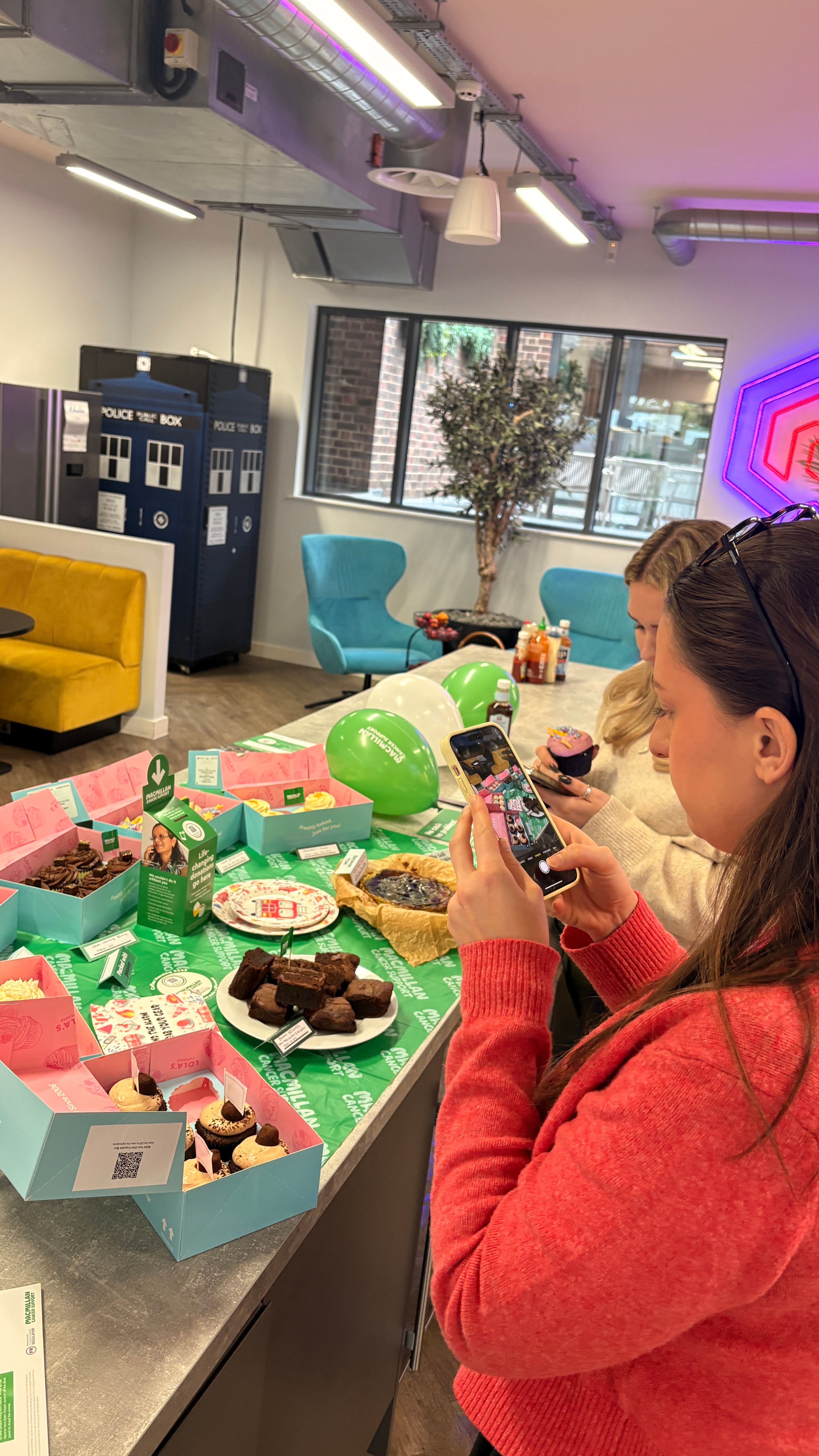 Sophie at the Macmillan Coffee Morning