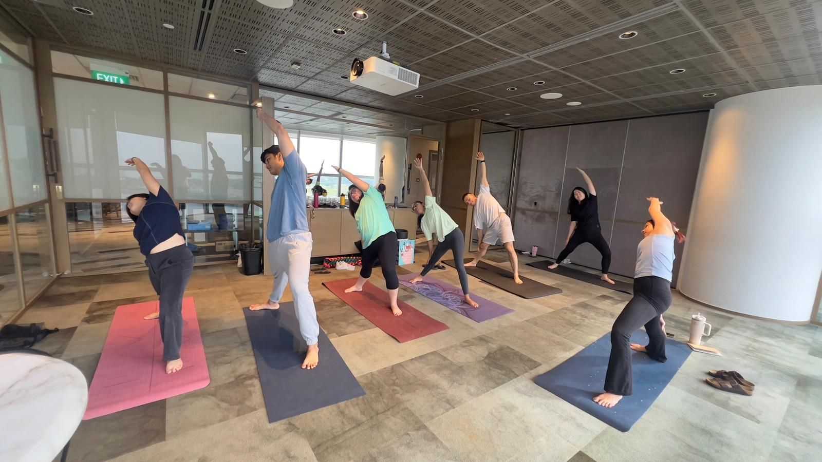 Yoga class with Michael 