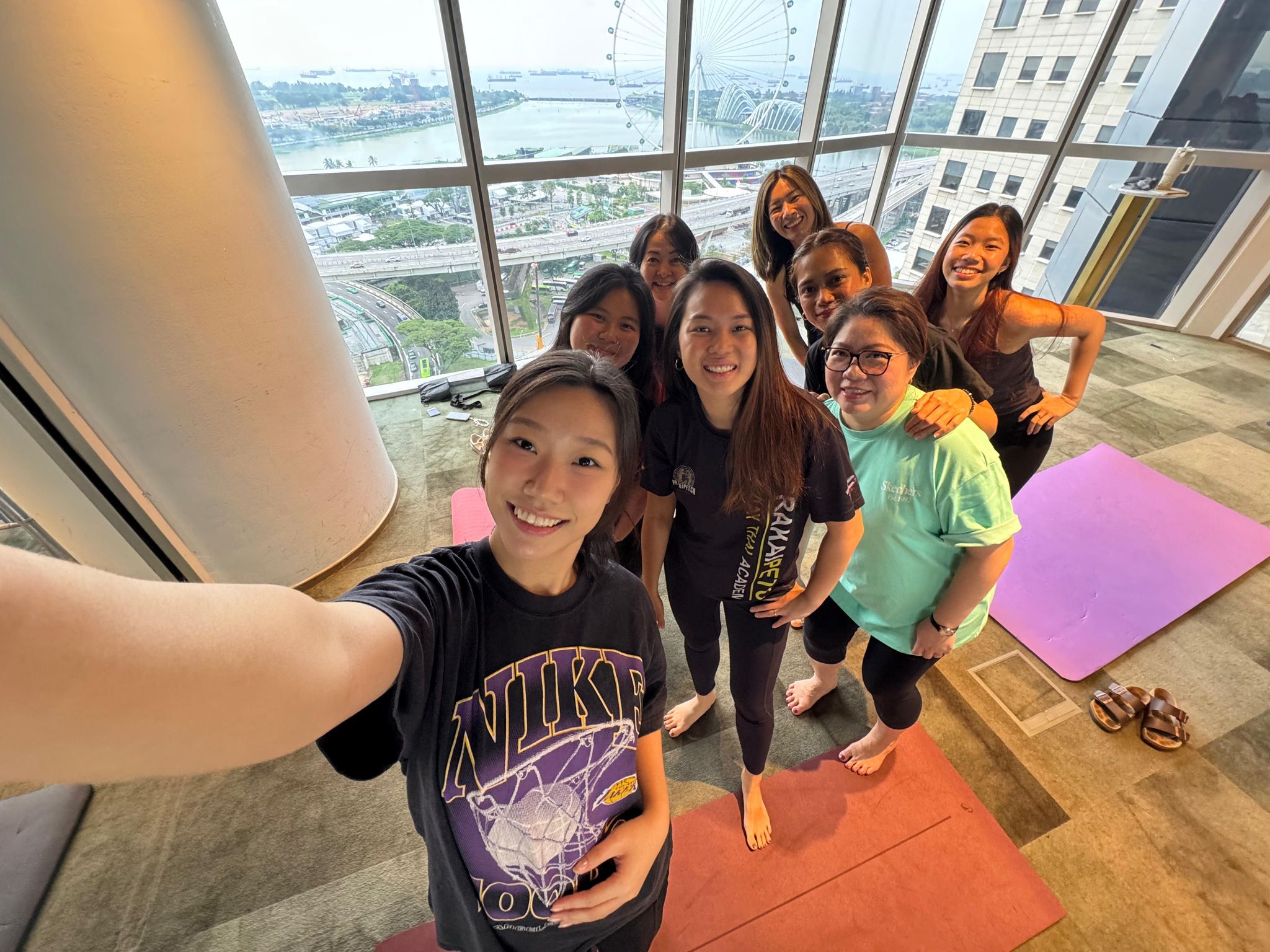 Singapore Team and Yoga