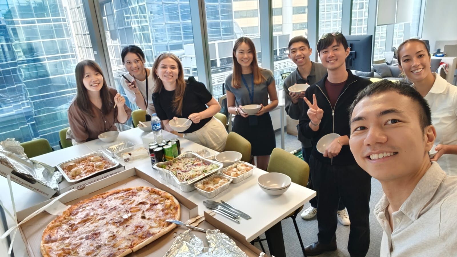 Hong Kong Office Pizza Party
