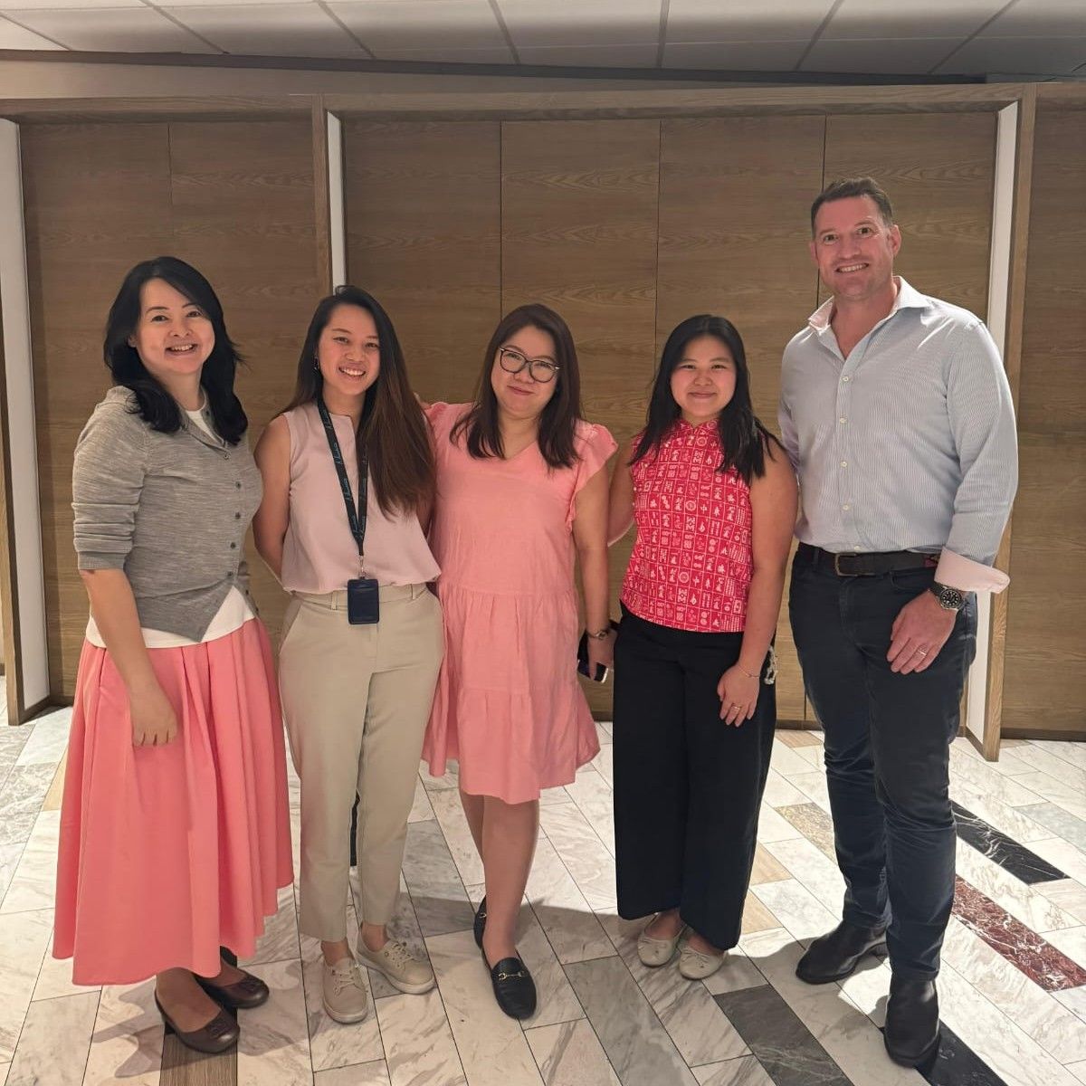 Singapore Team, Pink Group Photo