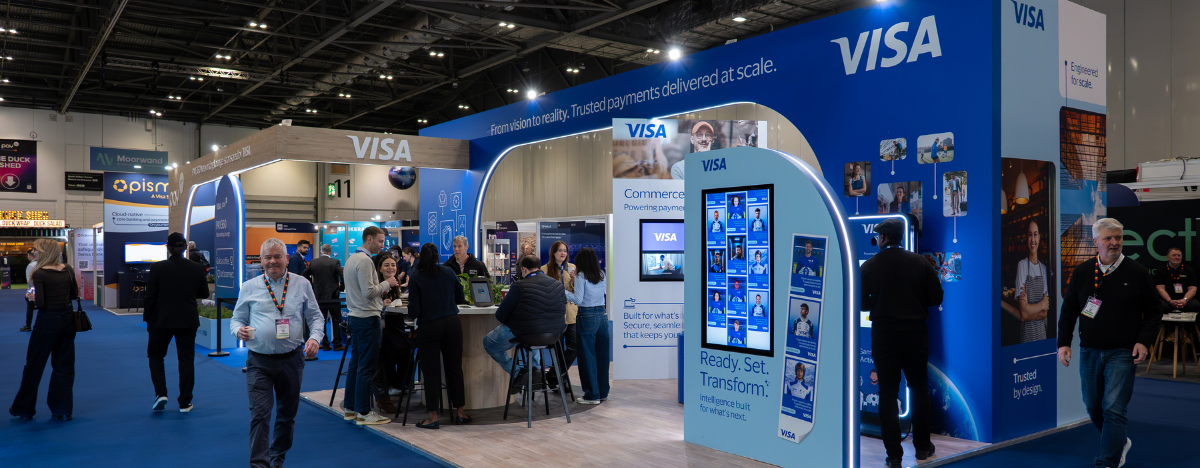 Visa stand at PAY360 2026