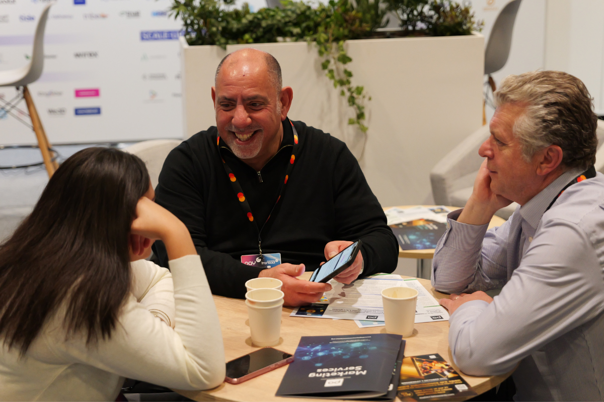 people networking at pay360