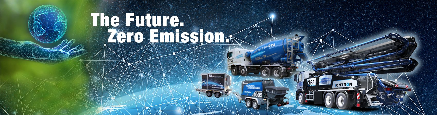 Putzmeister Iontron 36 (M36-i) – Hybrid-electric truck-mounted concrete pump