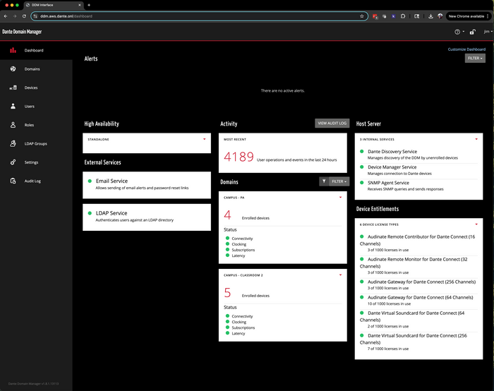 Dante Domain Manager 