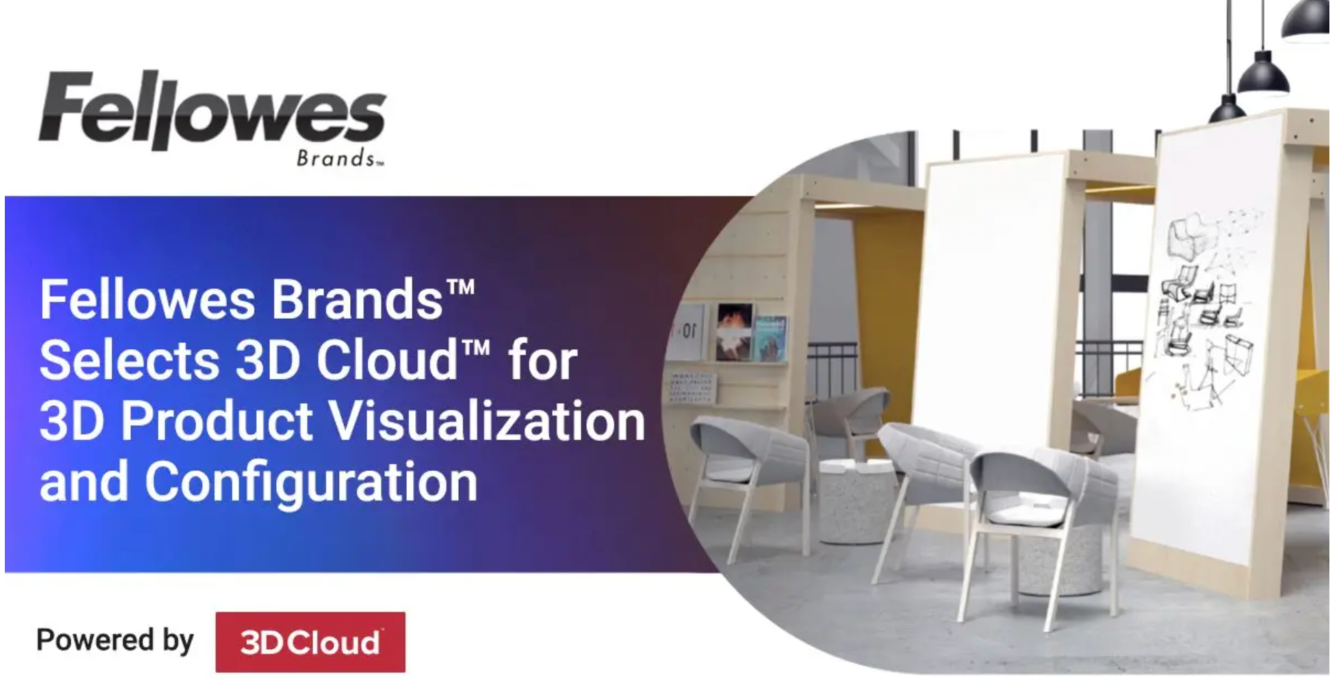 Fellowes Brands™ Selects 3D Cloud™ for 3D Product Visualisation and Configuration