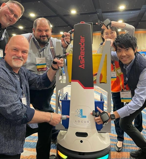 Human-Robot Collaboration is made possible through new partnerships like the one between AsReader, Teijin Frontier and Locus, pairing the wearable RecoHand and Locus Origin robot