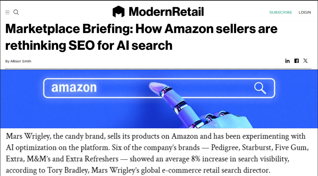 Modern Retail: How Amazon sellers are rethinking SEO for AI Search