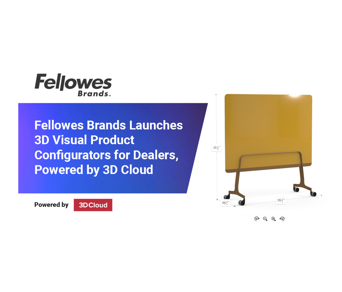 Fellowes Brands Launches 3D Visual Product Configurators for Dealers, Powered by 3D Clou