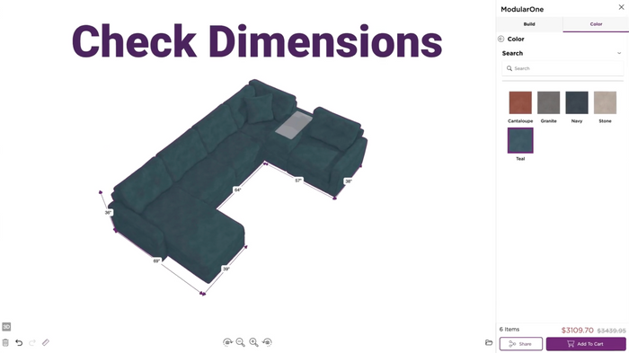 3D Modular/Sectional Configurator