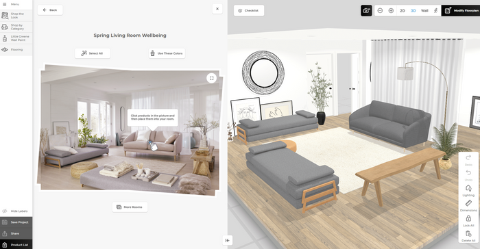 3D Room/Project Designer
