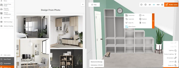 3D Wardrobe/Storage Designer