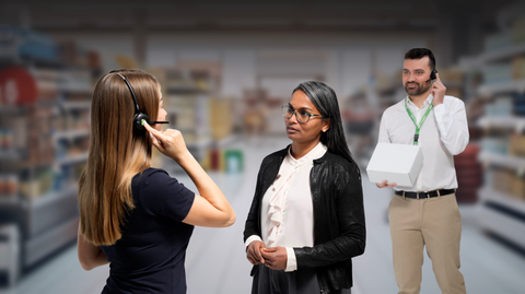 Serve customers faster through real-time alerts to the headset