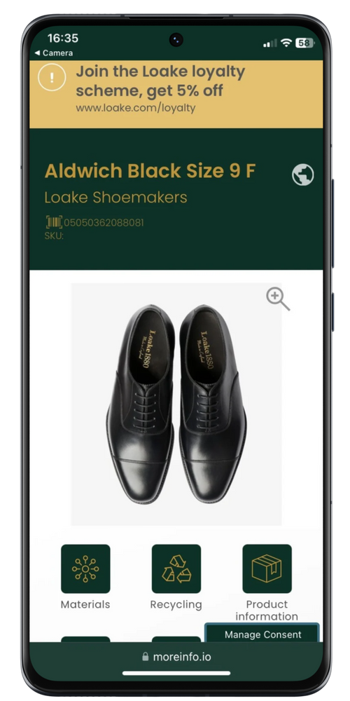 Loake Digital Product Passport