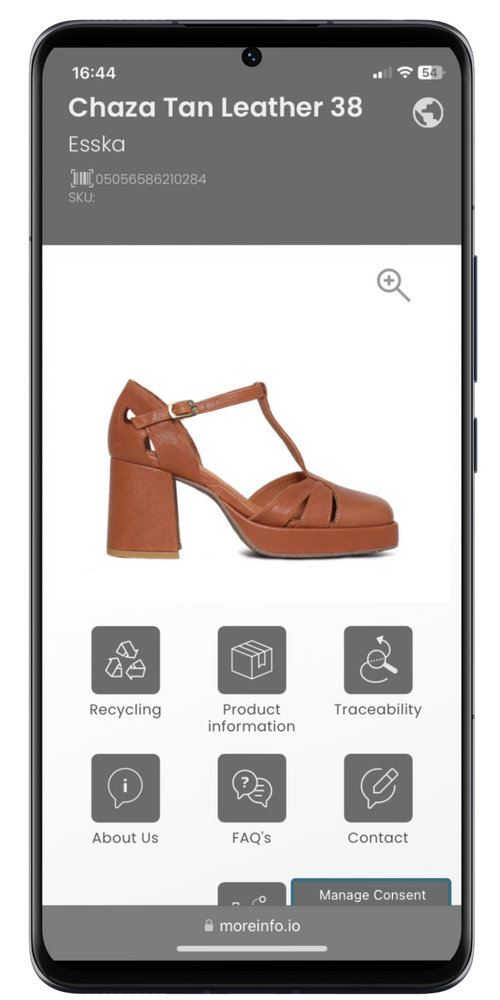 Esska Shoes Digital Product Passports