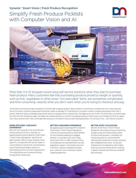 Vynamic® Smart Vision | Fresh Produce Recognition