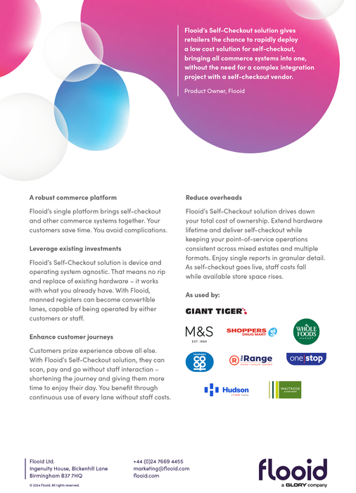 Flooid Self Checkout