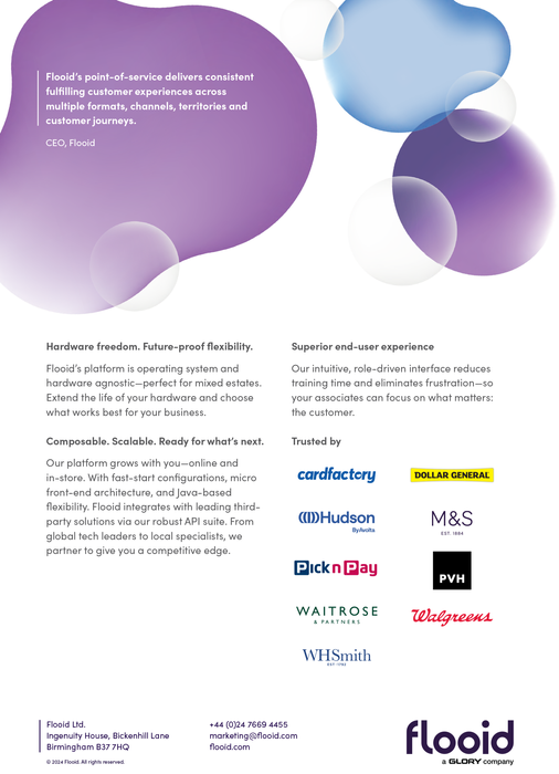 Flooid Point of Service