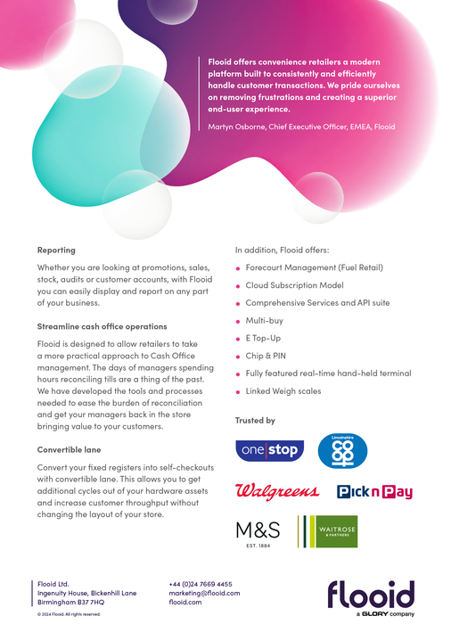 Flooid for Convenience