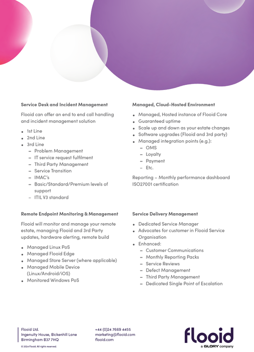 Flooid Managed Services