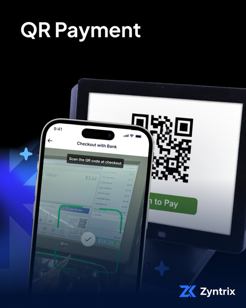 QR Code open banking payments