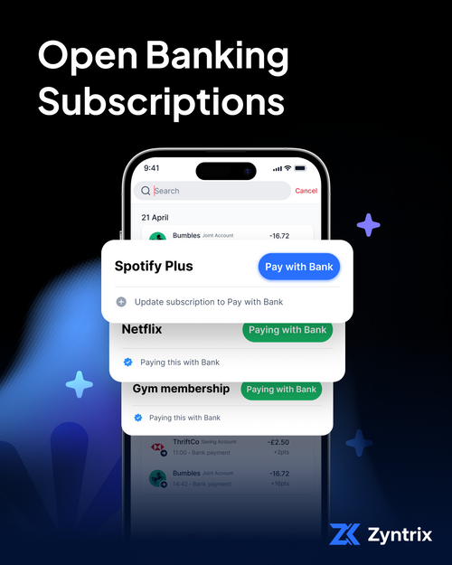Open Banking Subscriptions.