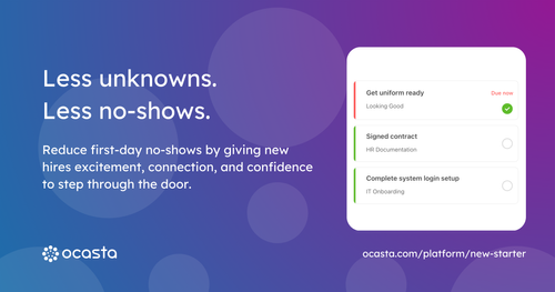 Ocasta New Starter Hub