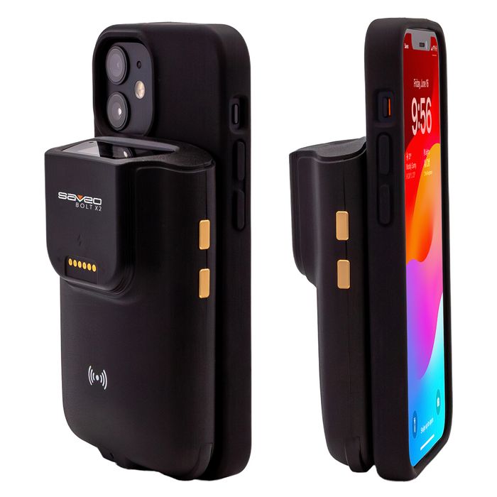 Saveo BOLT X2 - New 2D Barcode Scanner & RFID Reader for iOS and Android Devices