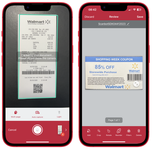 Scanbot Document Scanner SDK
