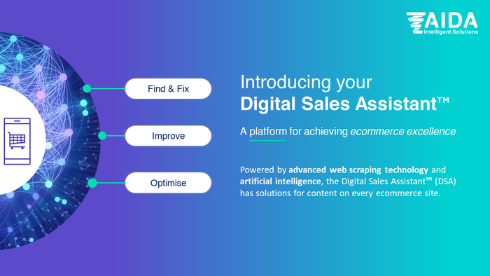 Introducing our AI-powered AiDA platform for online product content optimisation.