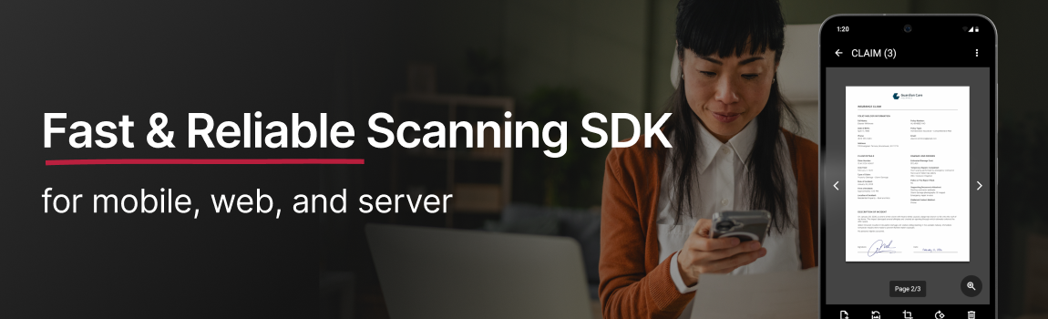 Cover image - Scanbot SDK by Apryse