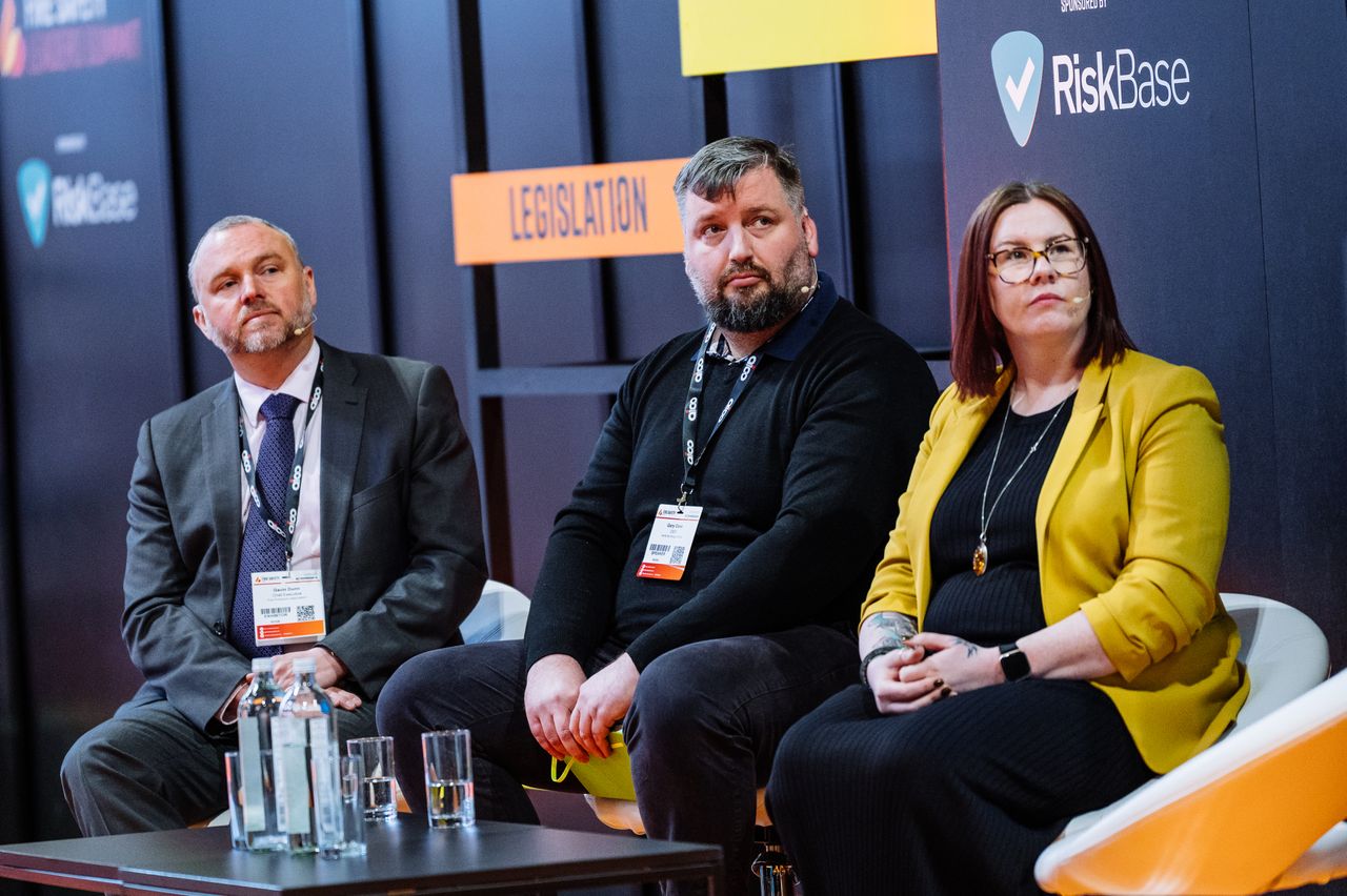 The Fire Safety Event Asia visitors talking