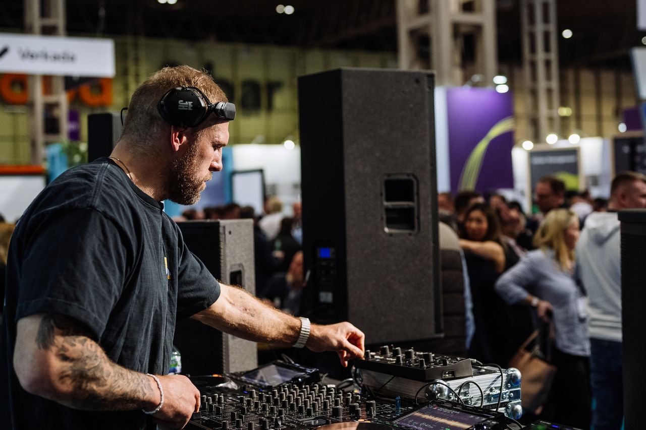 the secuity event DJ booth