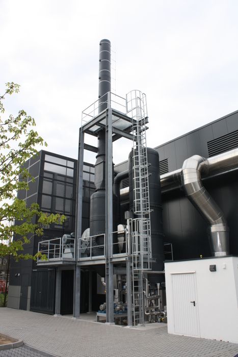 Flue gas cleaning system for Fire resistance test laboratory