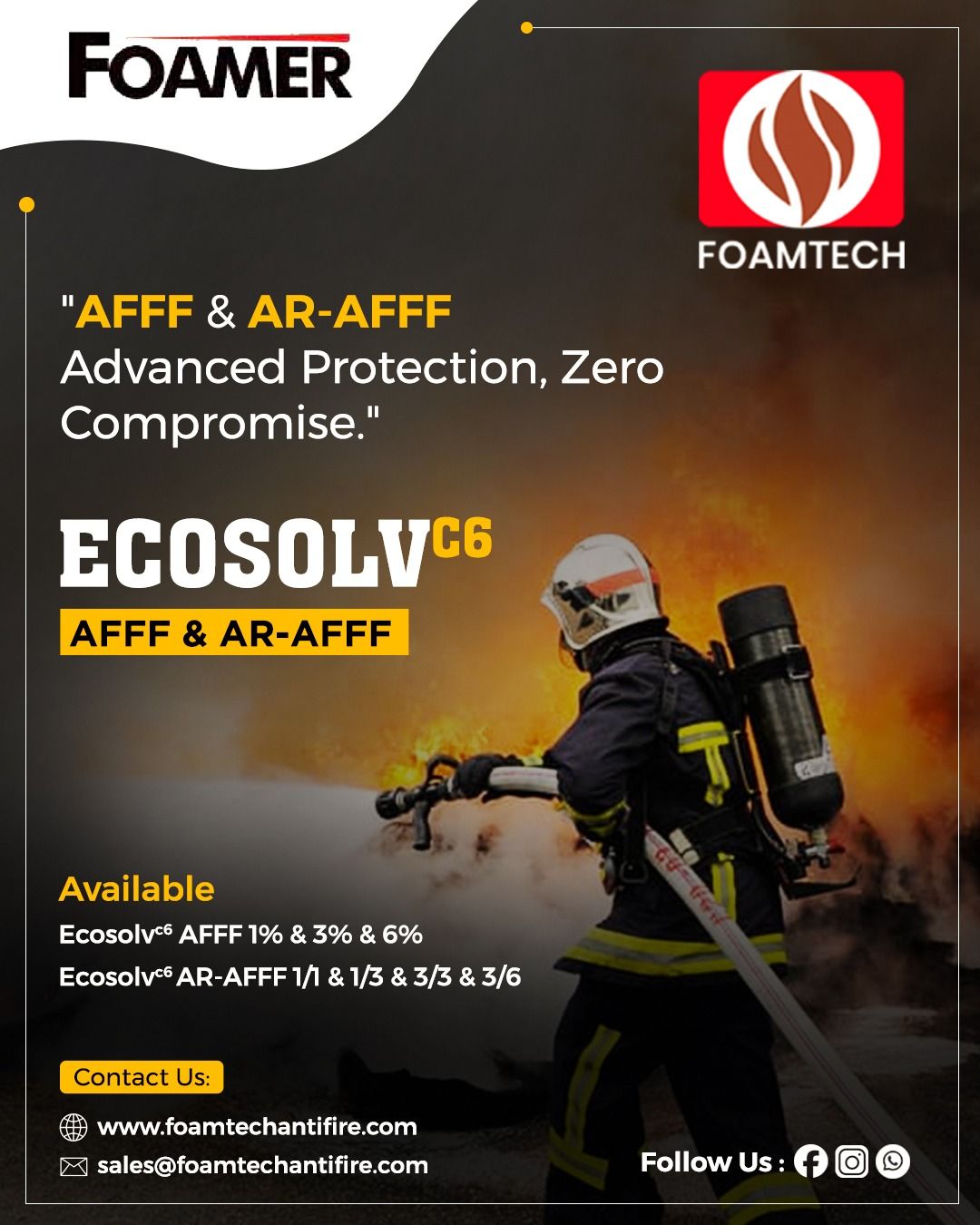 FOAMER BRAND ECOSOLVc6 AFFF & AR AFFF