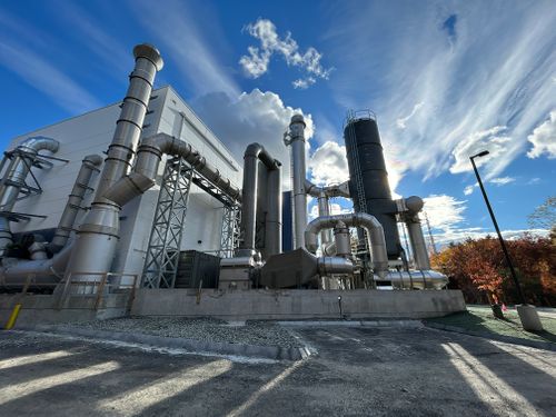 Flue gas cleaning for fire resistance test laboratory