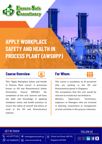 Apply Workplace Safety & Health in Process Plant (AWSHPP) – Foundational Worker Course