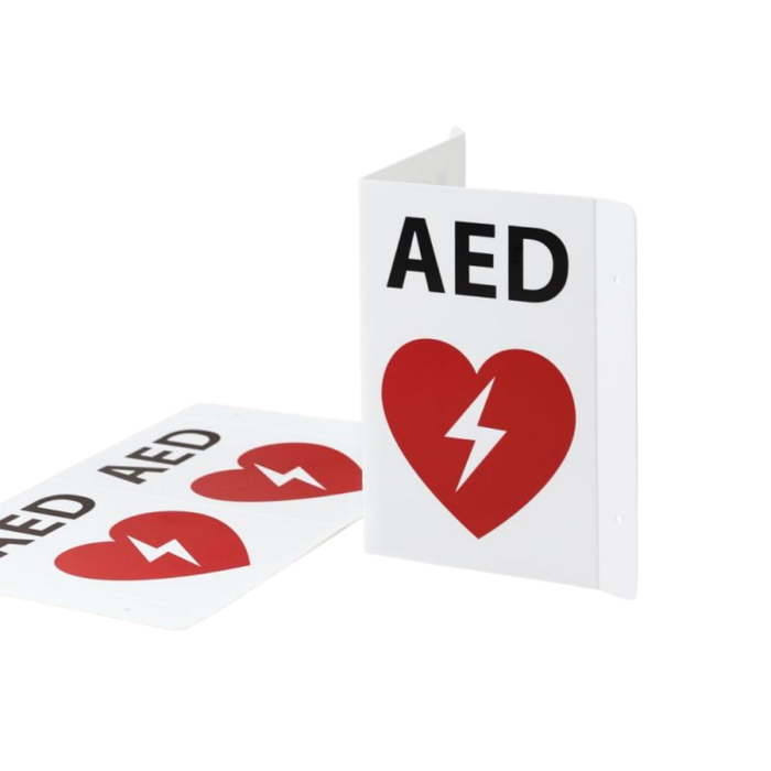 Plastic Flexible Foldable AED Wall Signage
