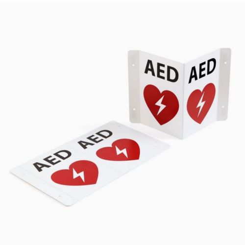 Plastic Flexible Foldable AED Wall Signage