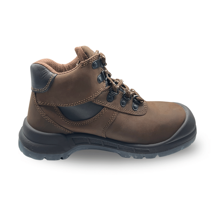 Otter Nubuck Leather Mid-Cut Lace Safety Boot OWT993KW-R