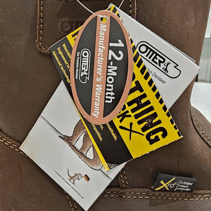 Otter Nubuck Leather High-Cut Pull-Up Safety Boot OWT805KW-R