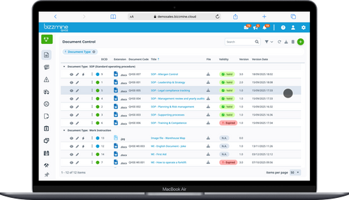 Bizzmine Document Control Management