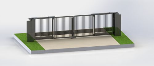 IWA14-1 & LPS1175 Trackless Bi-Folding Gate