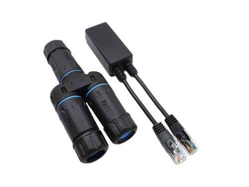 1 to 2 PoE Combiner & Waterproof Splitter