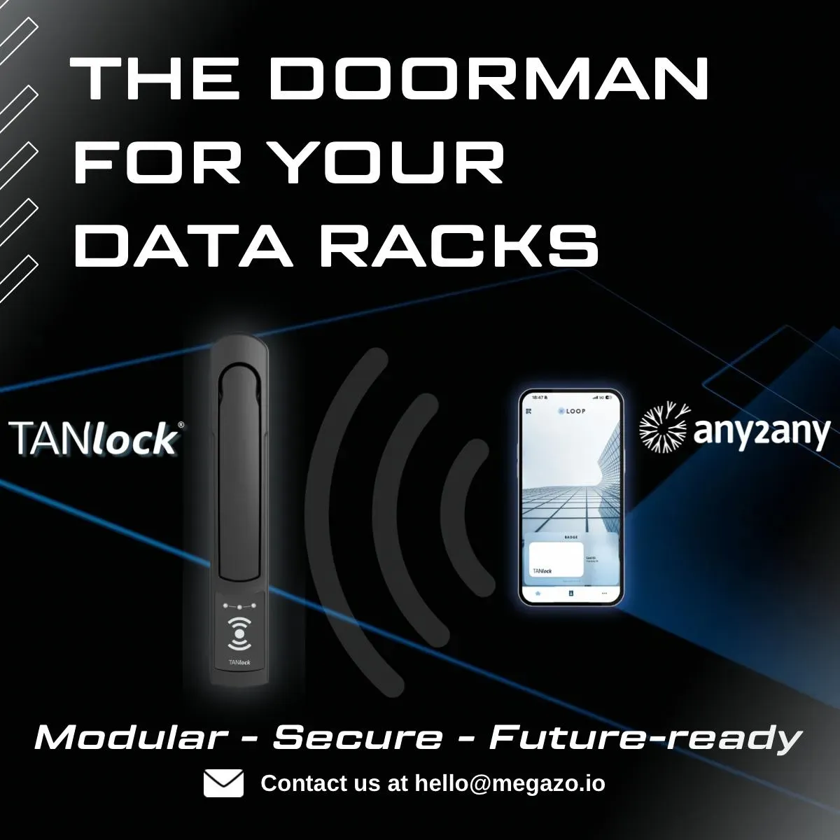 TANlock data rack IoT lock solutions