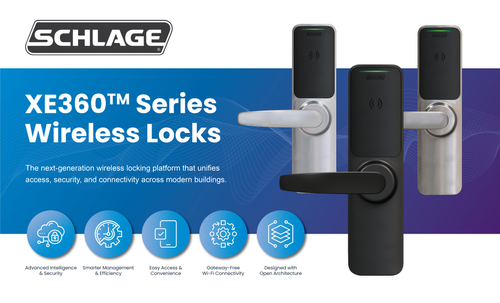 XE360™ Series Wireless Mortise Lock with Interchangeable FleX Module™