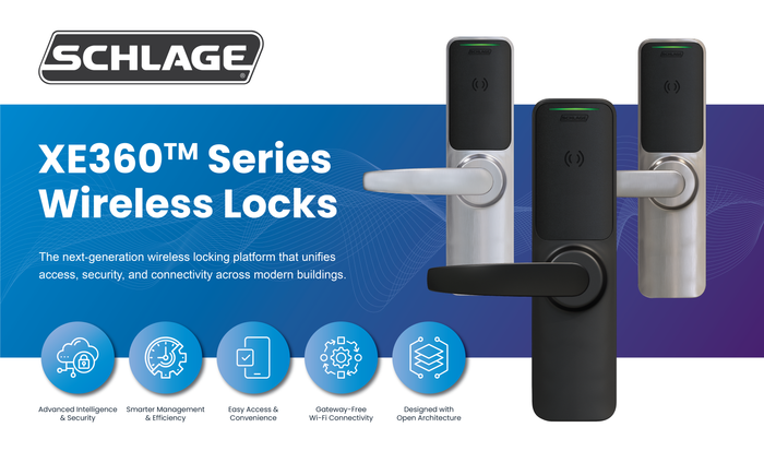 XE360™ Series Wireless Mortise Lock with Interchangeable FleX Module™