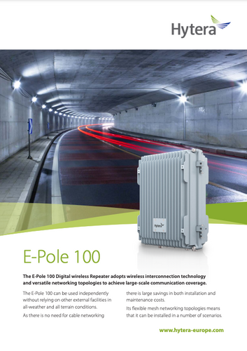 E-pole100-Digital Wireless Ad-Hoc Repeater