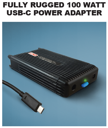 Lind Electronics Fully Rugged 100W USB-C Power Adapter