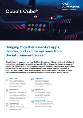 VNC Automotive Cobalt Cube Spec Sheet